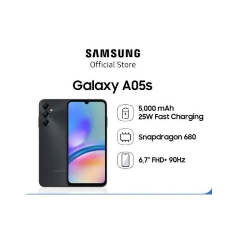 HP SAMSUNG GALAXY A05S 6/128 GB - SAMSUNG A05 S RAM 6GB ROM 128GB GARANSI RESMI
