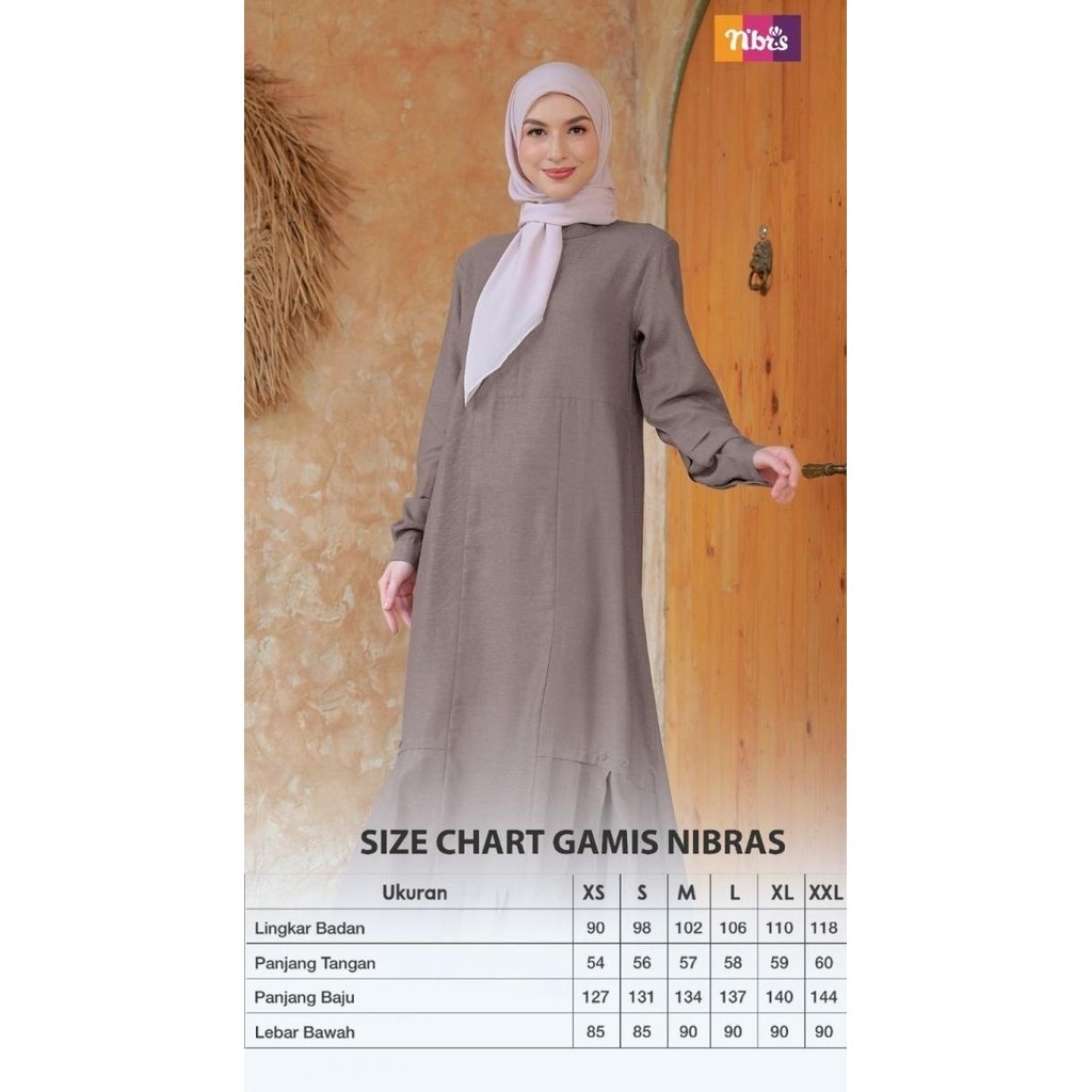 Terbaru/Termurah Baju Gamis Wanita Nb B132 Nibras 2023 Terbaru Dress Rachelkinaya