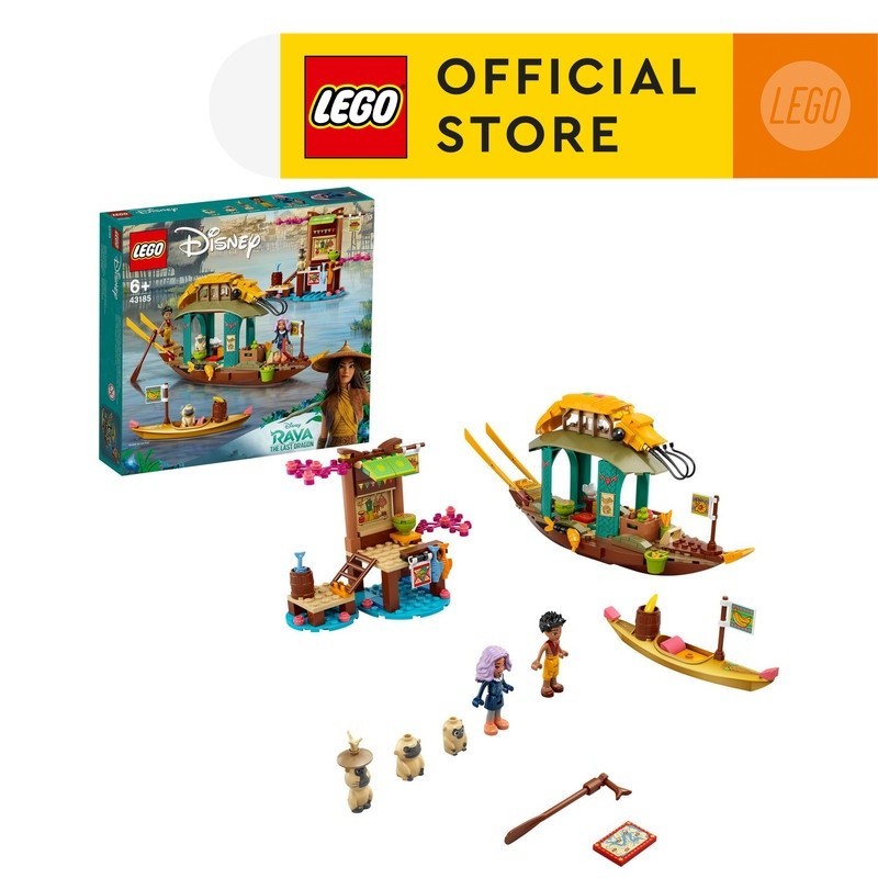 LEGO Disney Princess 43185 Raya Boun's Boat (247 Pieces) Mainan Anak Perahu (6 Tahun+)