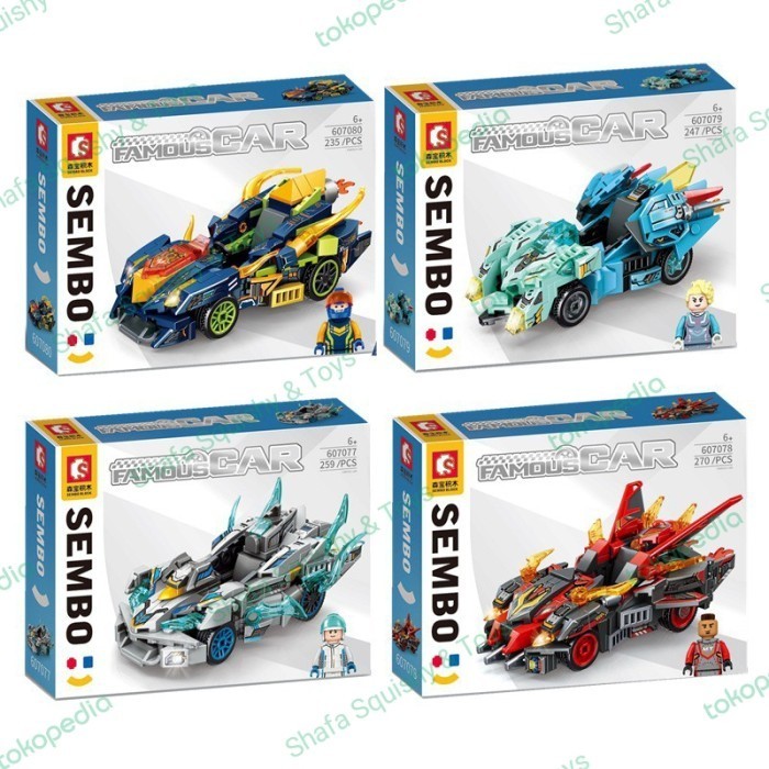SEMBO Block Famous Car 607077-607780