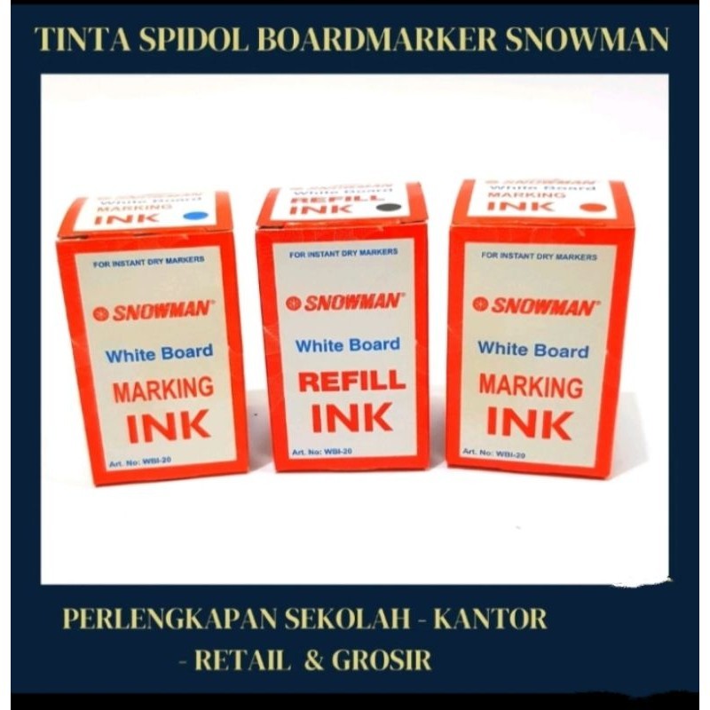 

TINTA SPIDOL SNOWMAN WHITE BOARD HITAM