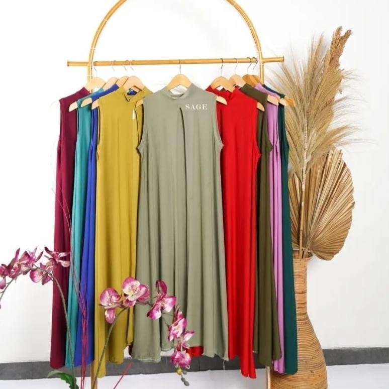 Big Sale Long Cardi Wanita Tanpa Lengan/Premium Long Outer Kutung/Outer Wanita (Ld 100-110) (Jumbo L