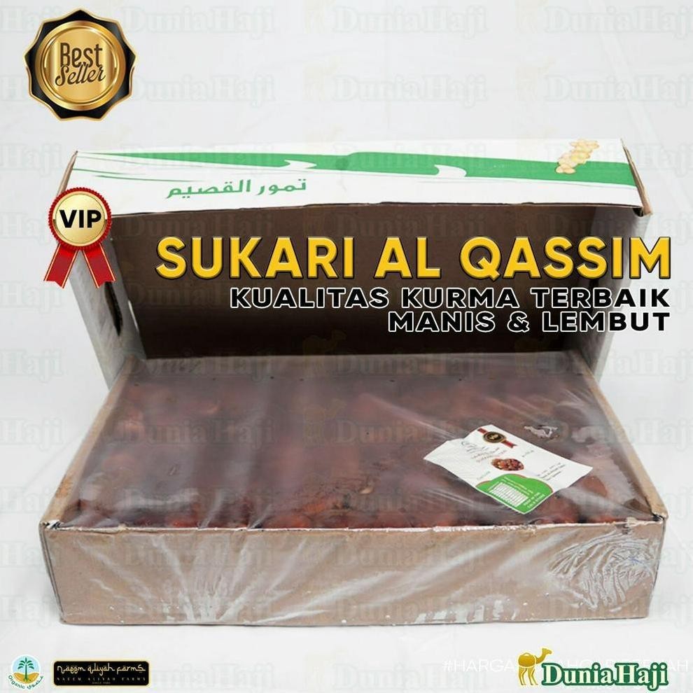 

Kurma Sukari 3Kg Kualitas Super Premium Vip Grade A Exclusive Packing / Sukkari Basah Terbaik