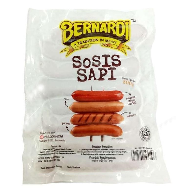

Bernardi Sosis Sapi 10 Cm 500 Gr Premium Diskon