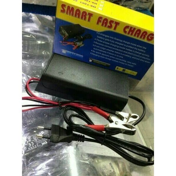 Fast Smart Charger AKI Mobil 10 A - Bisa Cas sampai Aki 100 Ampere