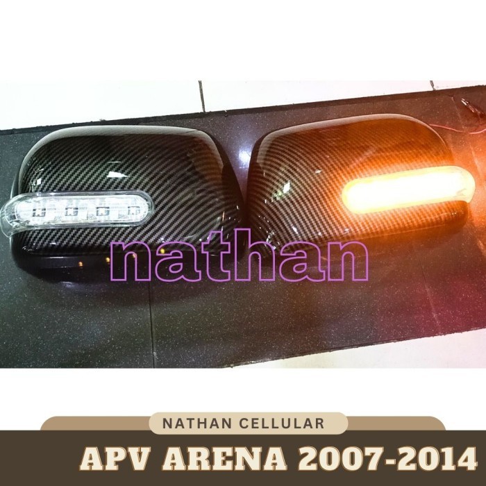 Cover Spion Lampu Mobil APV Arena GX SGX Luxury 2007-2014 Carbon