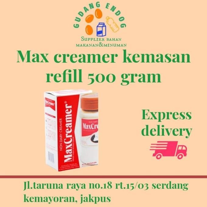 

MAX CREAMER 500G / KRIMER KEMASAN REFILL NON DAIRY KRIMER