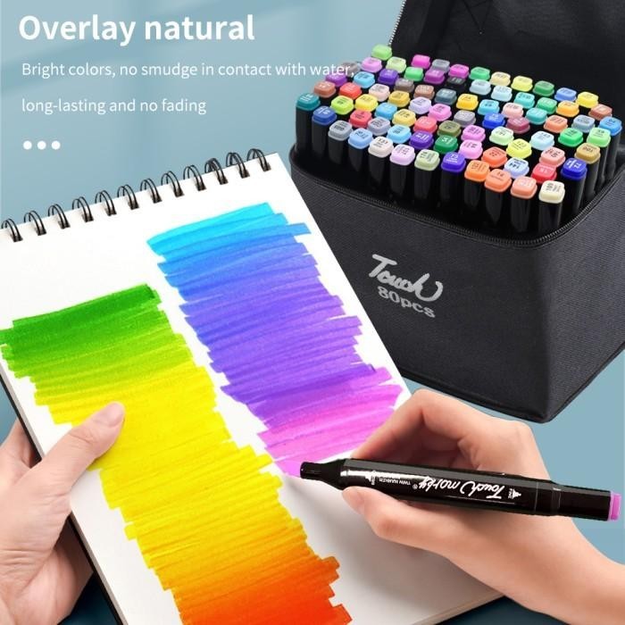 

Spidol Stabilo Touch 60/80 Warna Sketsa Spidol Dual Side Marker