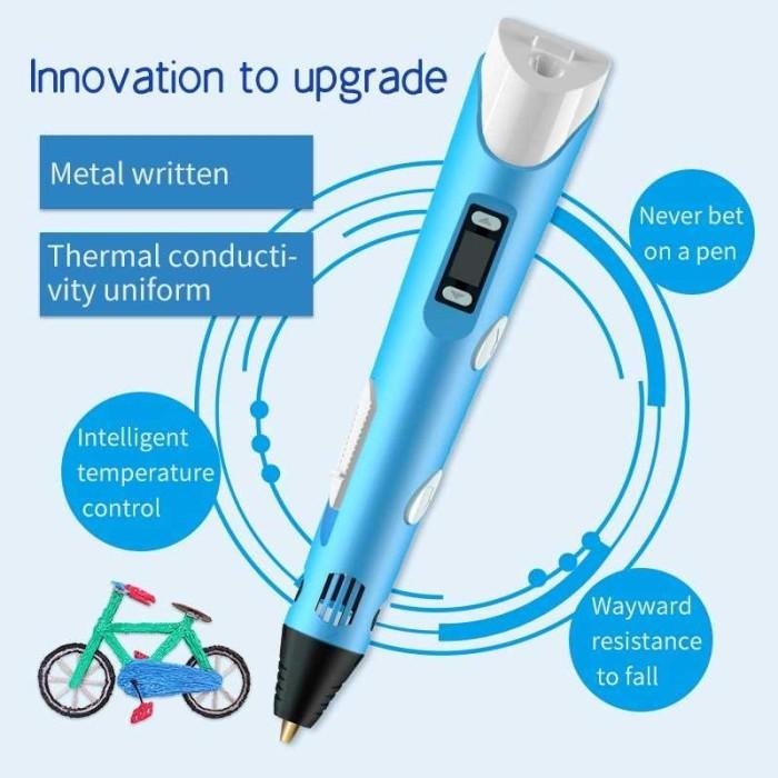 

E-Kewl Pulpen 3D Anak Stereoscopic Printing Magic Drawing 3 Filament -