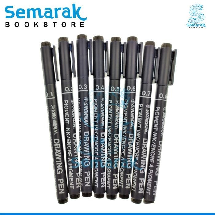 

Snowman 700 Drawing Pen 0.1/0.2/0.3/0.4/0.5/0.6/0.7/0.8 - [1 Pack]