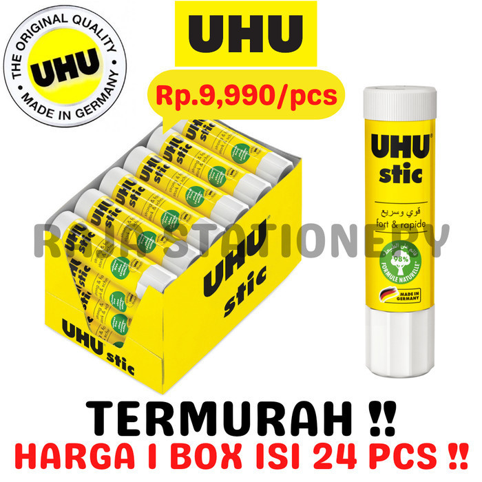 

Uhu Stic 8.2Gr Glue Sti Lem Kertas Uhu Stik Kecil Prakarya [24Pcs]
