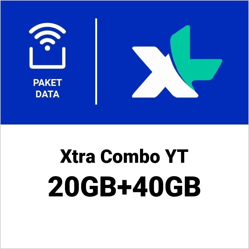 Paket Data Xl Xtra Double Youtube 20Gb+40Gb