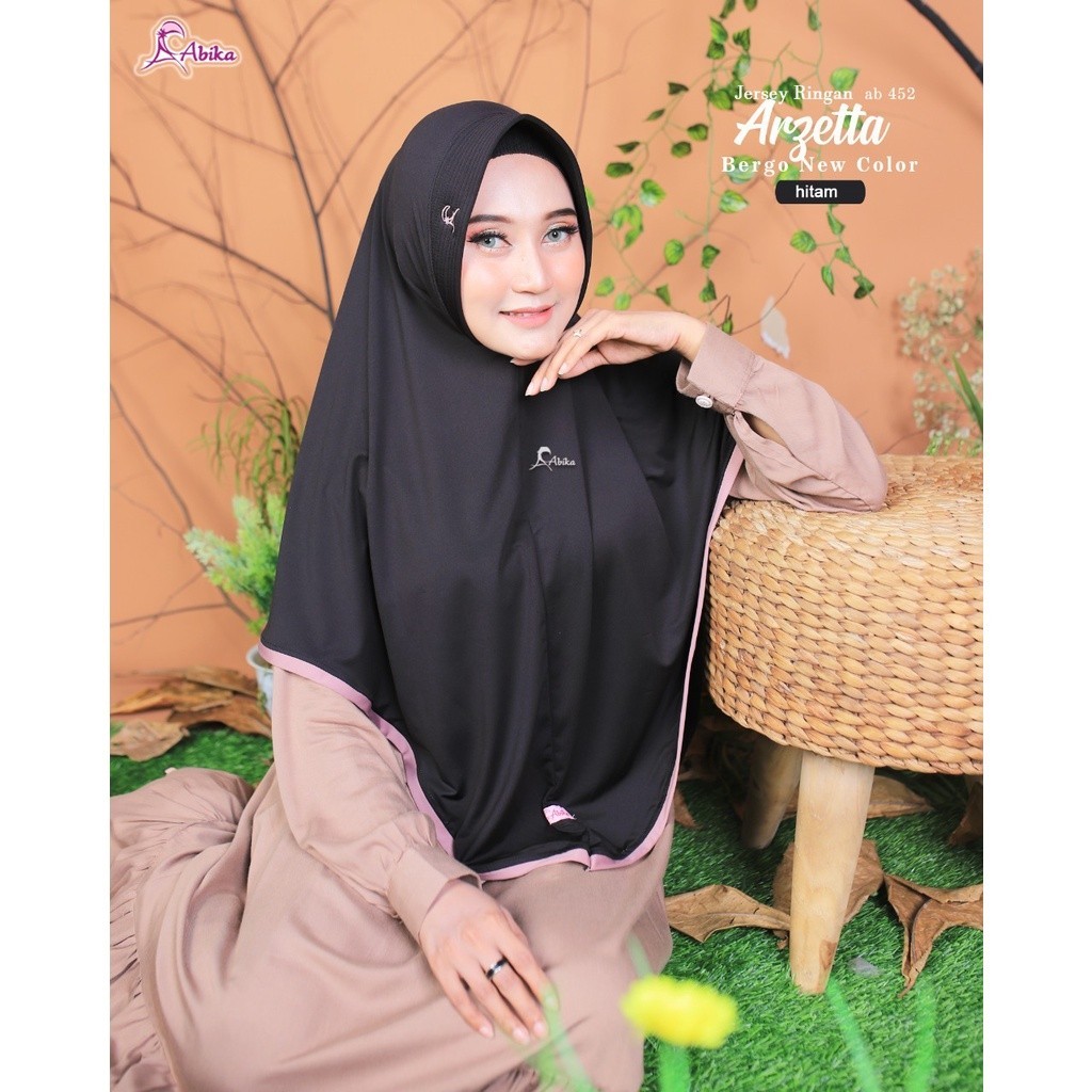 NEW PREMIUM DAILY HIJAB Jilbab Abika Bergo Arzetta Hijab Jilbab Kerudung Instan/ Abika Hijab