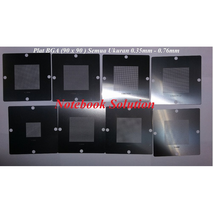 

Plat Bga Stencil 90 X 90 Mm Universal 8 Pcs (0.30 Mm - 0.76 Mm ) Untuk