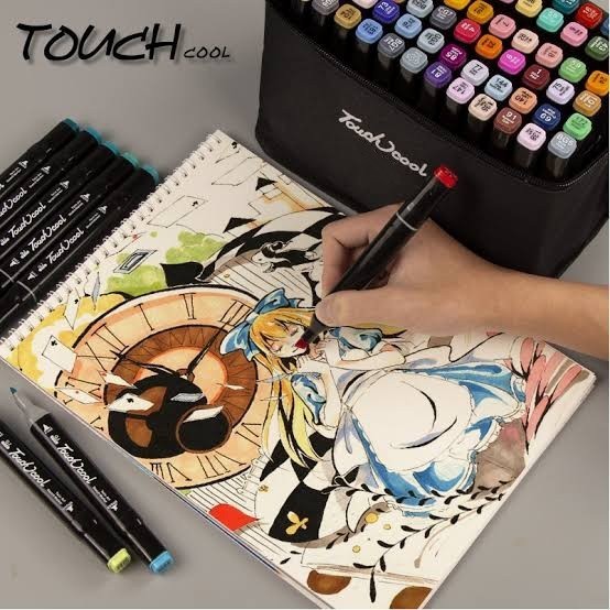 

Touchcool Marker Set 30Pcs Spidol Warna Warni Profesional Menggambar