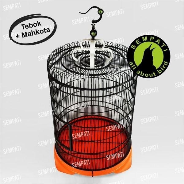 TEBOK SANGKAR MURAI TEBOK KANDANG BURUNG MURAI KAPSUL BULAT PVC IMPORT