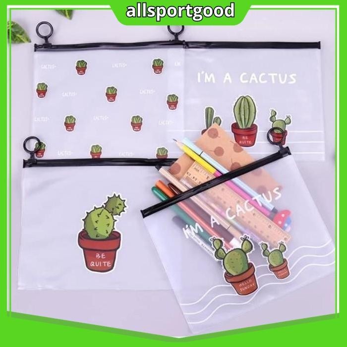 

KOREAN CASTUS PVC TRANSPARANT STATIONERY A5 FILE FOLDER PF02 HIGHT QUALITY !!