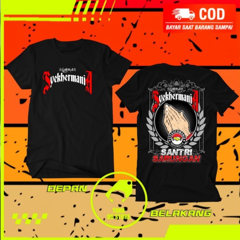 Kaos syekher mania santri sarungan