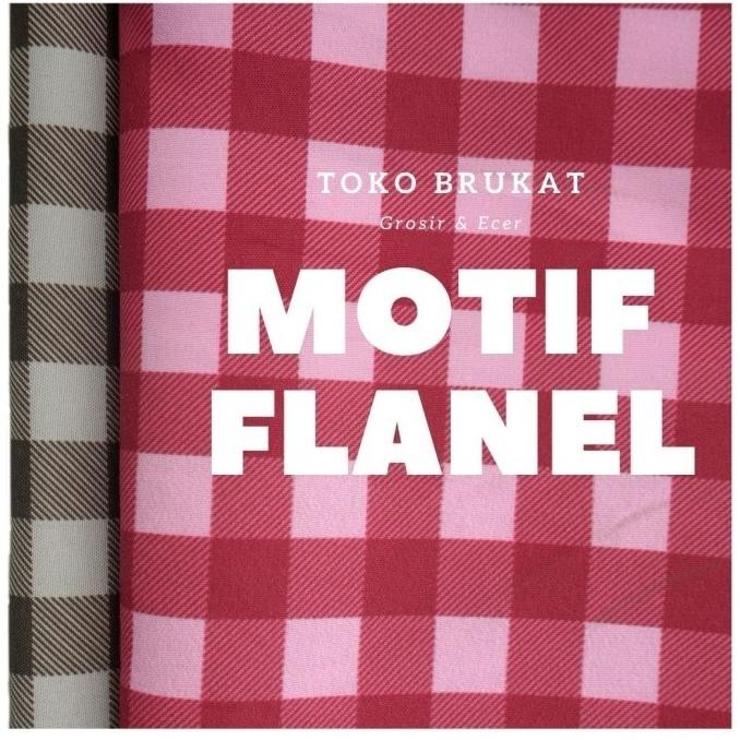 

Kain Semi Katun Eco - Flanel Square (Per 0,5) Big Sale