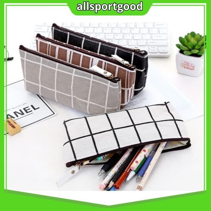 

TEMPAT PENSIL KOREA LATTICE PATTERN / TEMPAT KOSMETIK TP0042 HIGHT CLASS !!