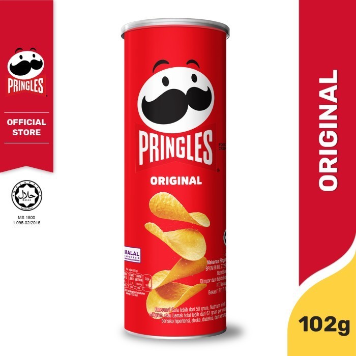 

HEMAT [BUNDLE 3pcs] Pringles Original Keripik 102gr