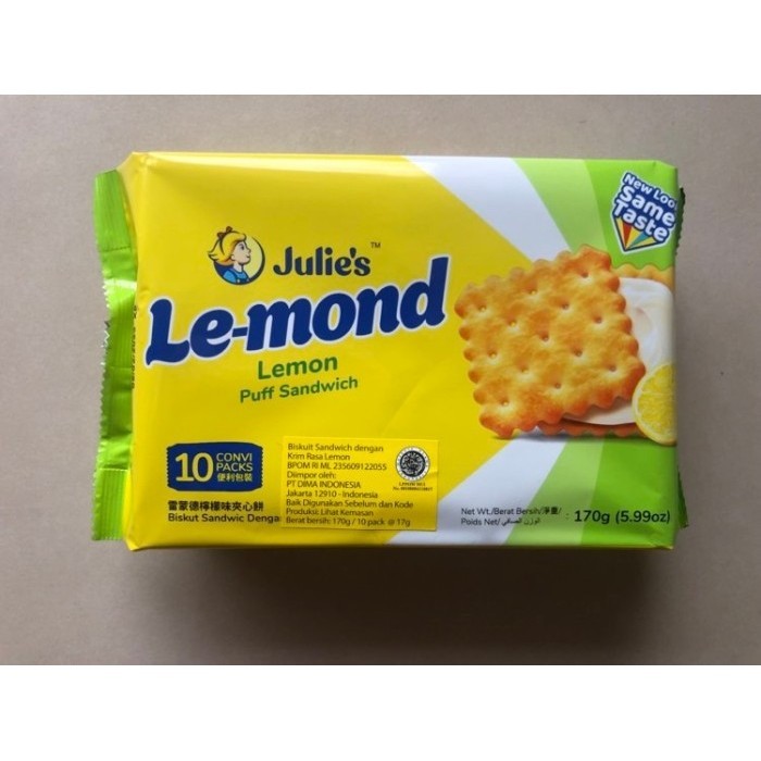 

HEMAT Julies Lemon/ Julie's Le-mond Lemon/ Biskuit Lemon 170g