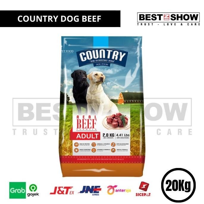 COUNTRY DOG FOOD ADULT BEEF 18KG RADITSARADYA