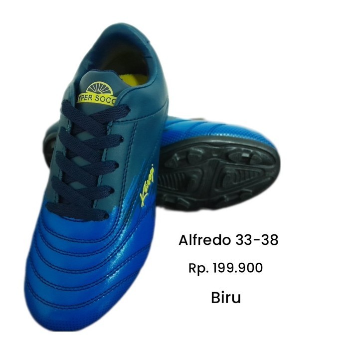 BEBAS ONGKIR - Sepatu Kasogi Bola Lapangan Soccer Anak Alfredo