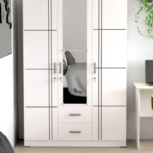 NEW OLYMPIC LEMARI PAKAIAN 3 PINTU PUTIH JUMBO MINIMALIS LLBP ARLIDA NURULSSTORE22