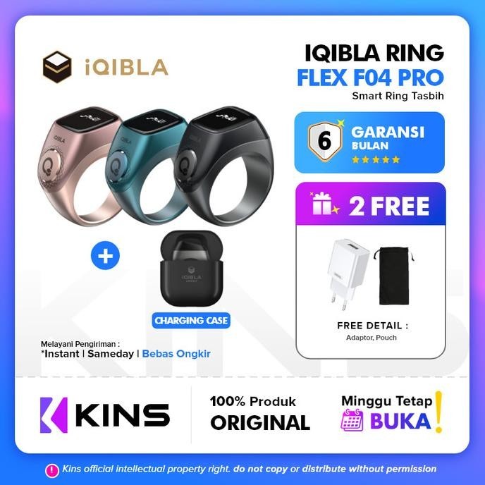iQibla Zikr F04 Smart Ring Flex F04 PRO Cincin Tasbih Digital
