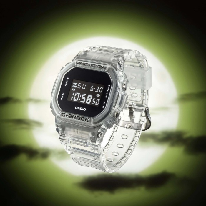 Casio G-Shock Dw-5600Ske-7Dr - Jam Tangan Pria - Transparan - Dw5600