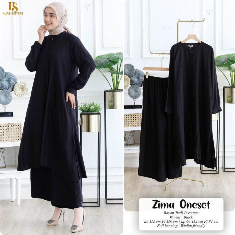 ZIMA ONE SET MAXY ABAYA WANITA KEKINIAN DRES PEREMPUAN TERBARU HARGA PROMO STELAN PEREMPUAN