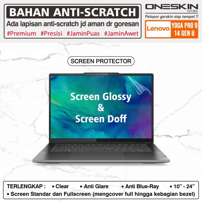 Terlaris Pelindung Screen Protector Lenovo Yoga Pro 9 9i-14 14IRP8 Gen 8 Glossy SALE