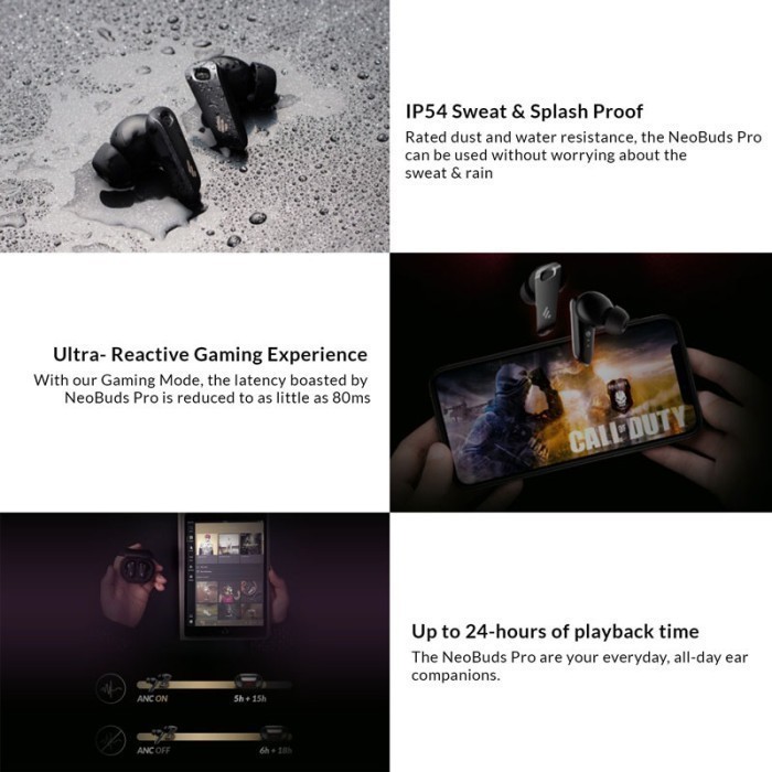 Edifier Tws Neobuds Pro Hi-Res Sound With Active Noise Cancellation