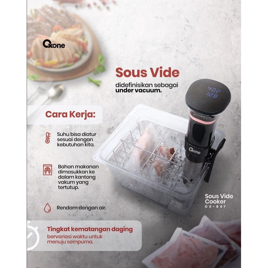 Professional Sous Vide Cooker Oxone Ox-847