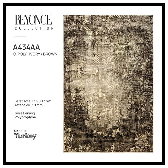 Karpet Modern Minimalis Abstrak Import Turki 200X300 - Beyonce
