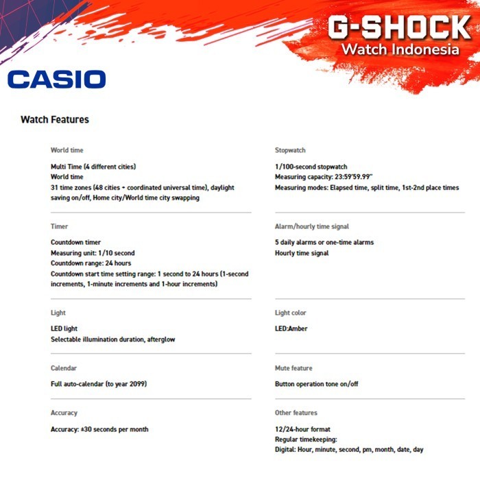 Casio General Ae-1000W-1Avdf Ae-1000W Ae-1000 Ae1000W Ae 1000W