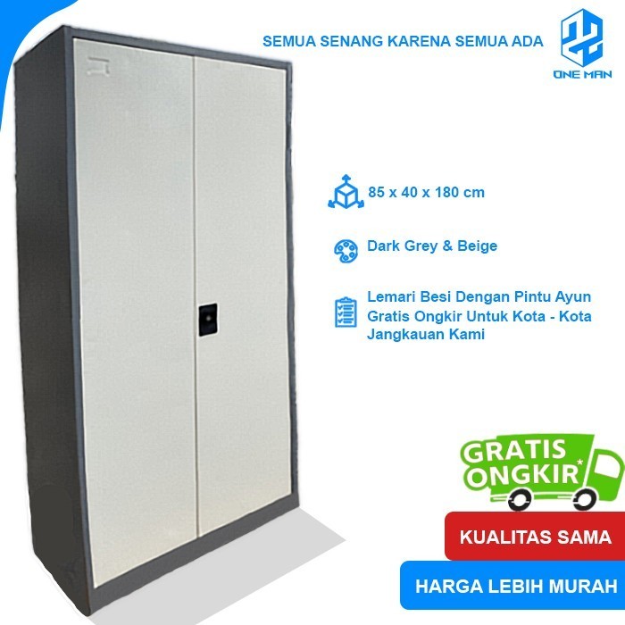 

LEMARI ARSIP BESI FILLING CABINET TERMURAH - PINTU AYUN FULL BESI