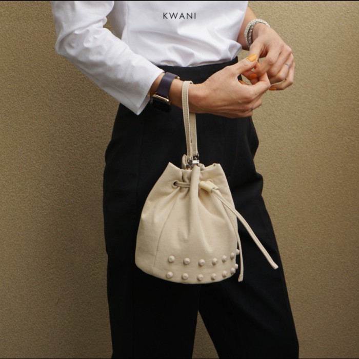 Kwani 3 Ways Studs Bucket Bag