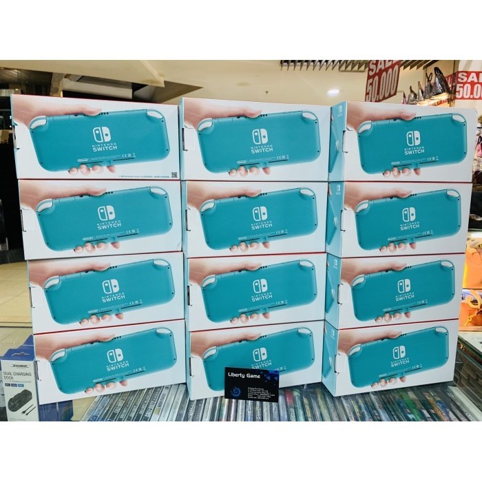 Nintendo Switch Lite Turquoise - Konsol Game Portabel 5.5 Inci dengan Layar Sentuh