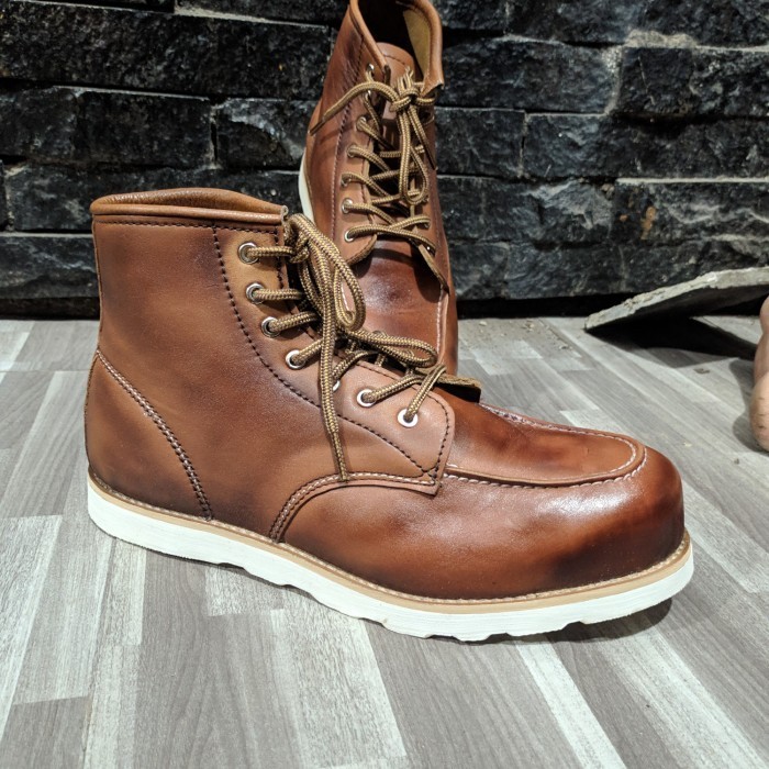 Safety Boots Model Redwing Moctoe Style Kulit Asli Xrider