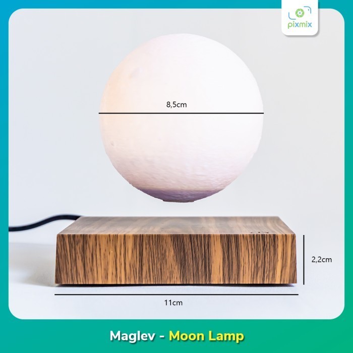 Led Moon - Magnetic Levitating / Floating Lamp / Lampu Tidur Bulan