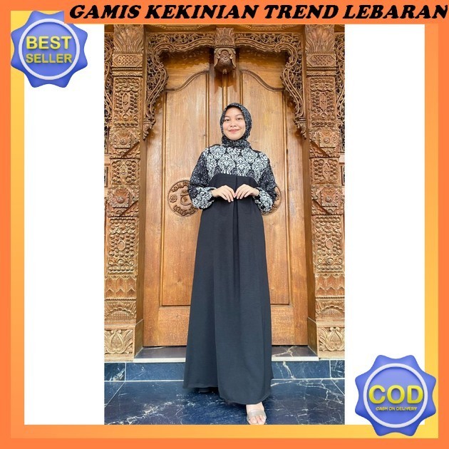 Baju Games Simple Elegan Gamis Impo Murah Atefa Drees Fashion Gami Gamisterbaru Idulfitri Ghames Dre