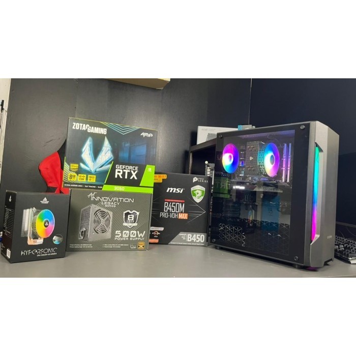 Pc Rakitan Gaming Amd Vga Rtx 3050 Ssd 256