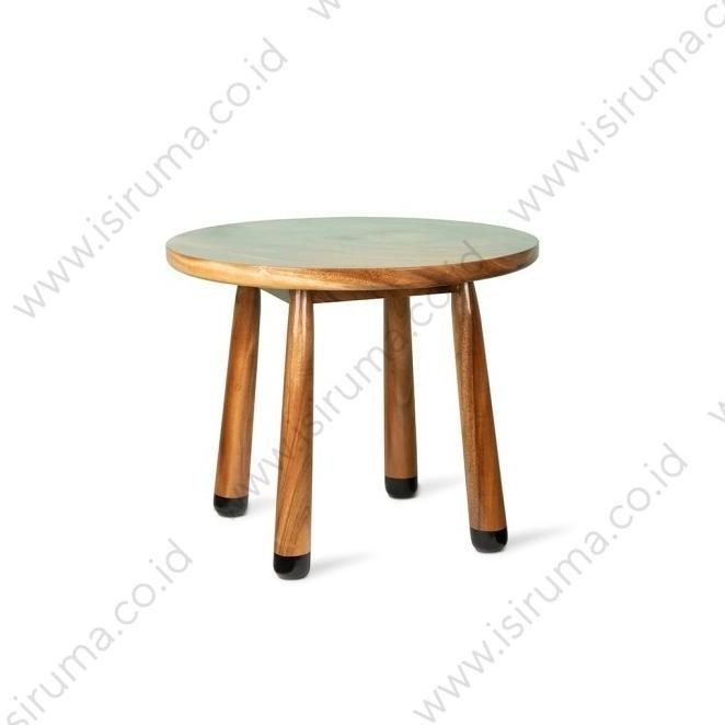 Terjangkau Meja Bulat Anak Meja Makan Kayu Trembesi Deery Table - Geraldistore