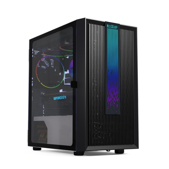 Pccooler Platinum Lm200 Black Mesh Rgb Gaming Case