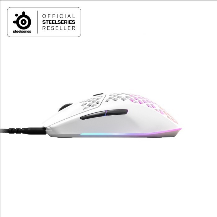 SteelSeries Aerox 3 Snow 2022 Edition - Mouse Gaming Nirkabel
