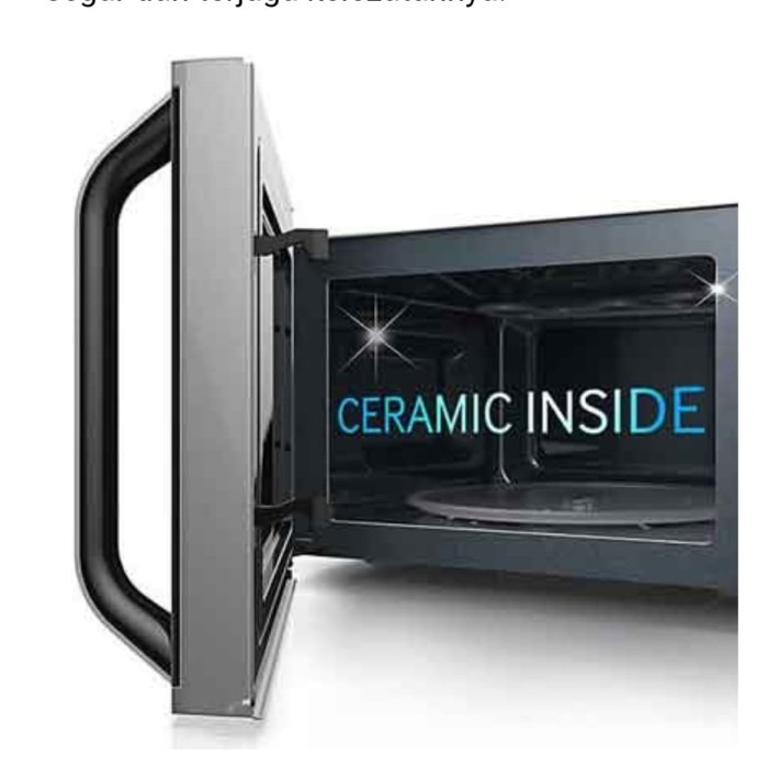 Samsung Microwave Me83M/Xse Ceramic Enamel Solo, 23 Liter