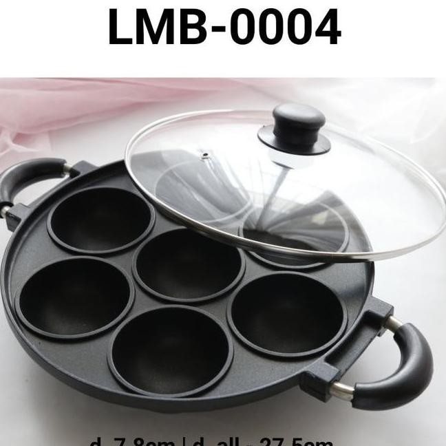 Promo Lbm-0004 Cetakan Loyang Happy Call Wajan Teflon Kue Serabi Cara Kayunangift