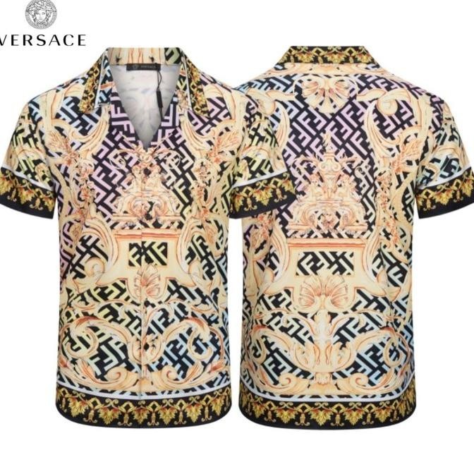 Kemeja Lengan Pendek Pria Branded / Kemeja Pendek Pria Motif Mirror Daisybaver